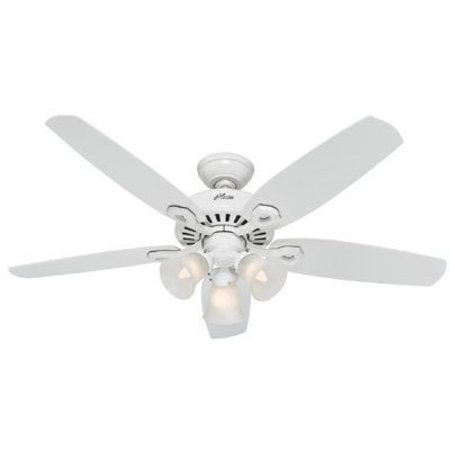 HUNTER FANMPANY BuilPlu52 WHT Ceil Fan 53236